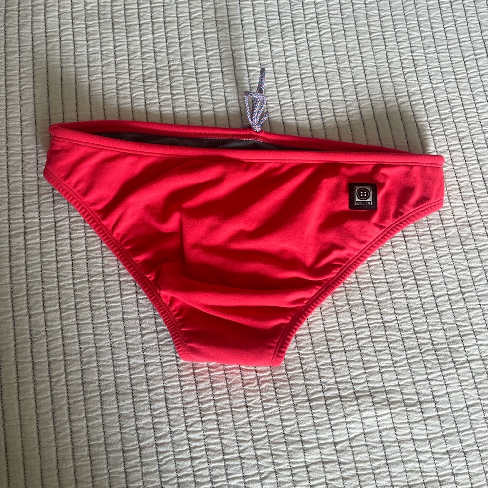 Jolyn Hot Pink Swim Bottoms (Andy) size medium. Strawberry color!